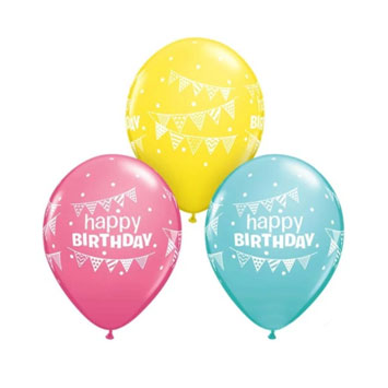 Colourful latex balloons with printed with a special message or lovely graphics.