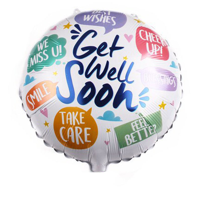 18" Get Well Wishes Balloon