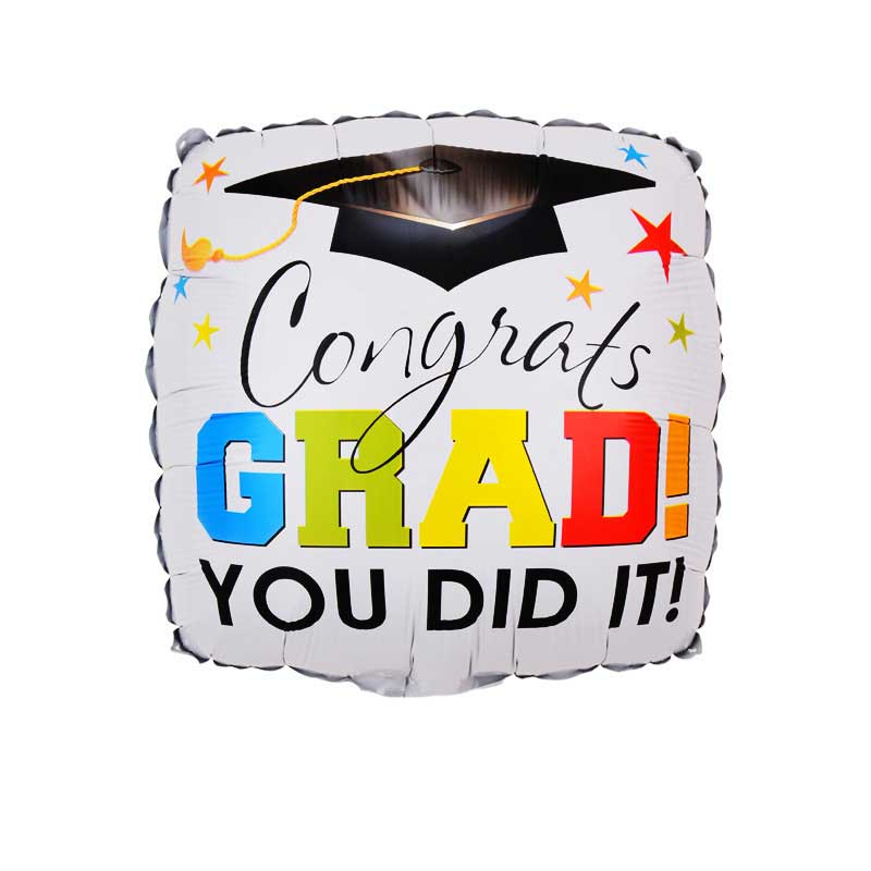 18" Congrats Grad You did it! Balloon