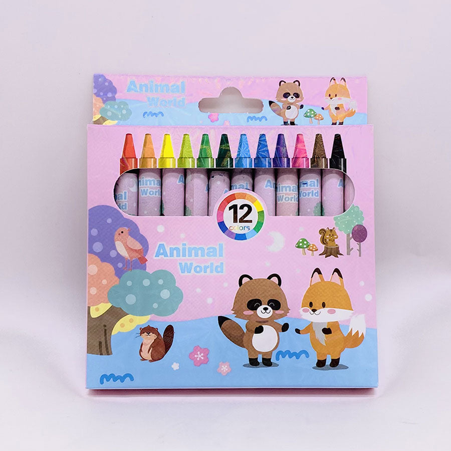 12-Colours Crayon Box
