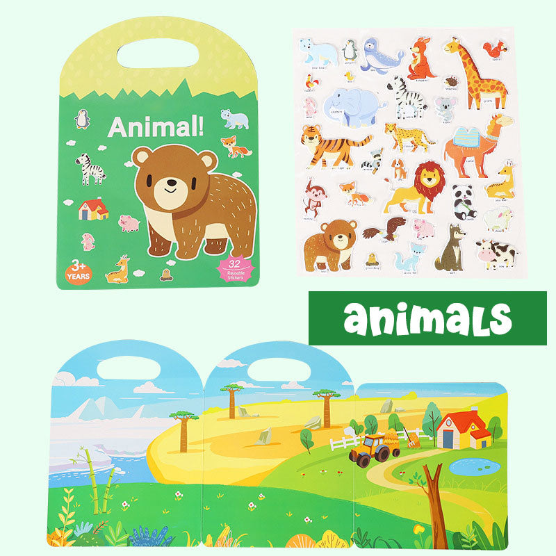 Reusable Jelly Sticker Play Book