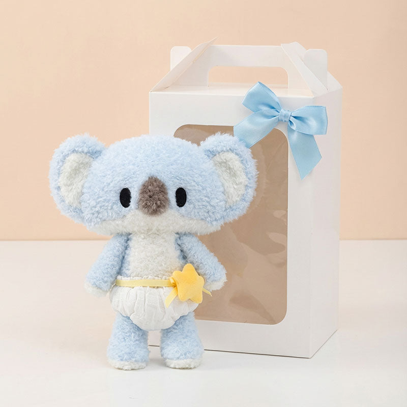 Blue Baby Koala in Diaper Plush Soft Toy