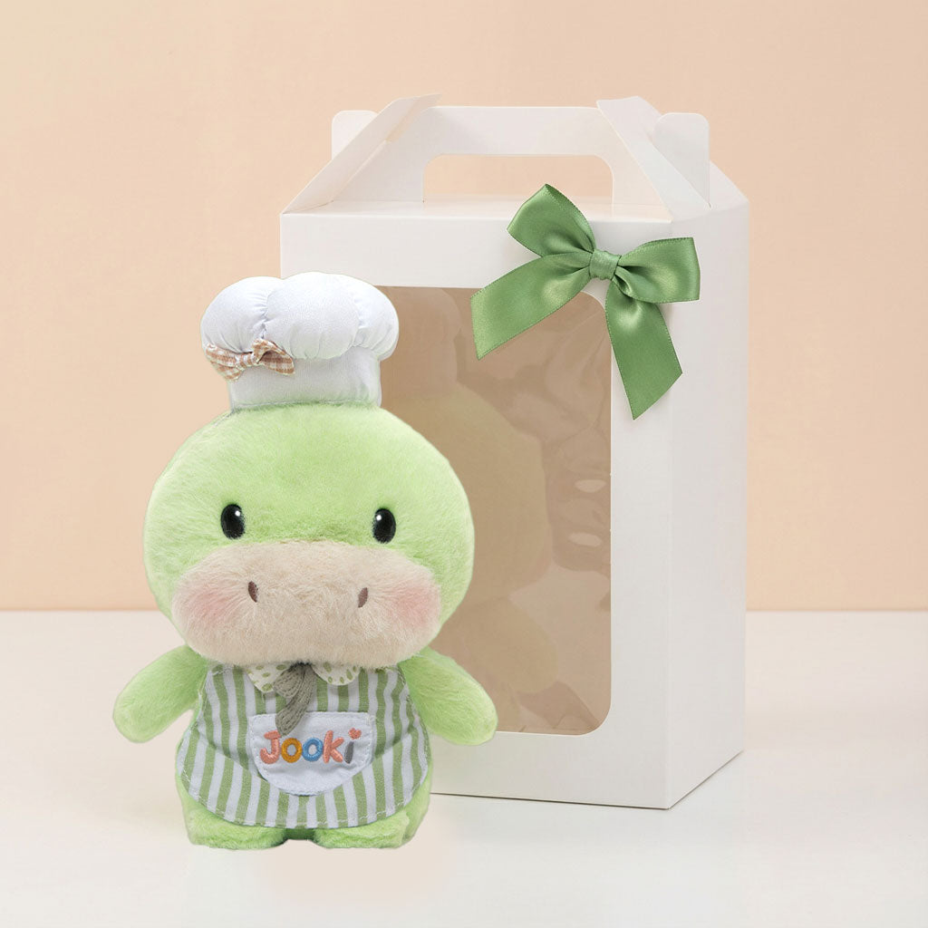 Chef Green Dinosaur Plush Soft Toy