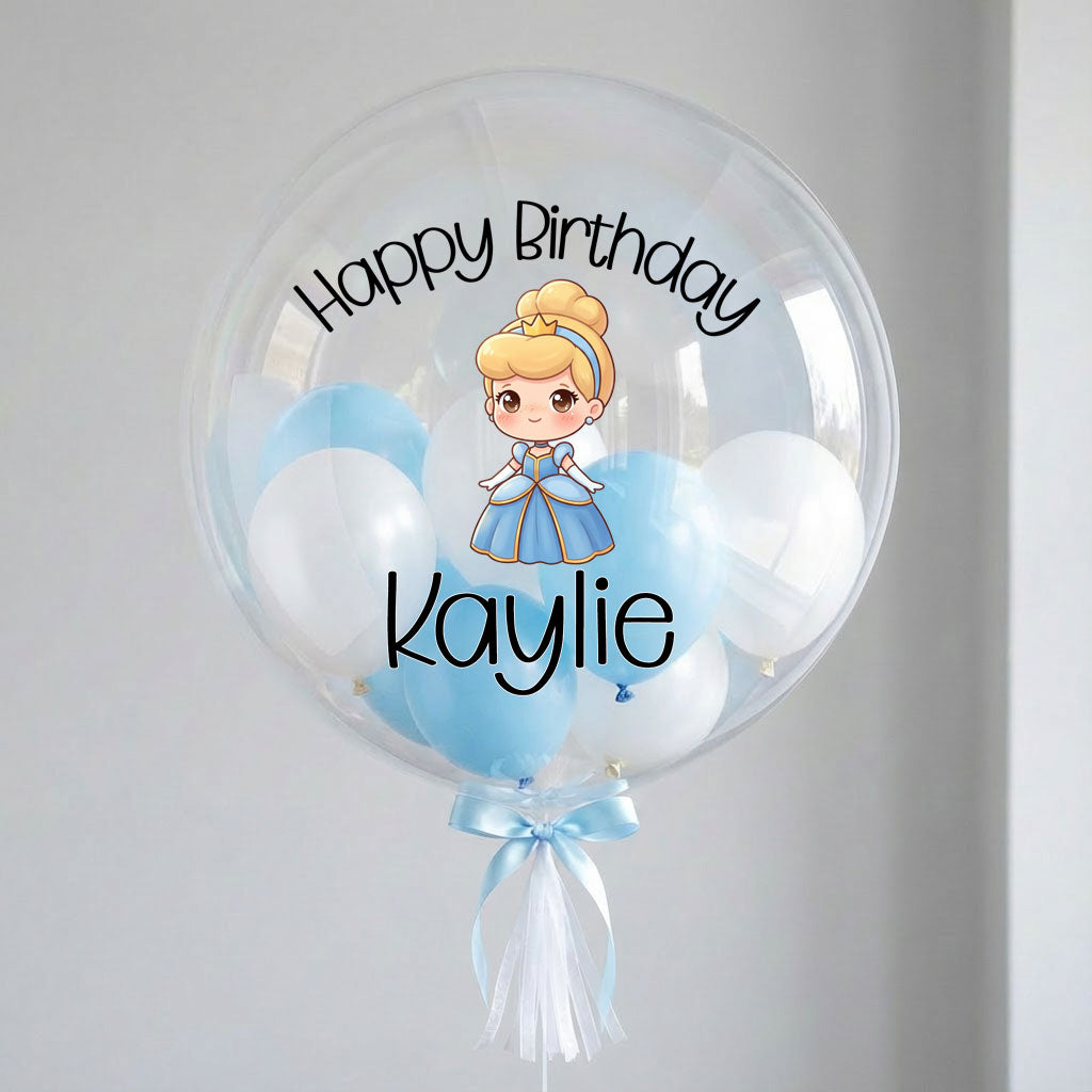 Customised Cinderella Bubble Balloon