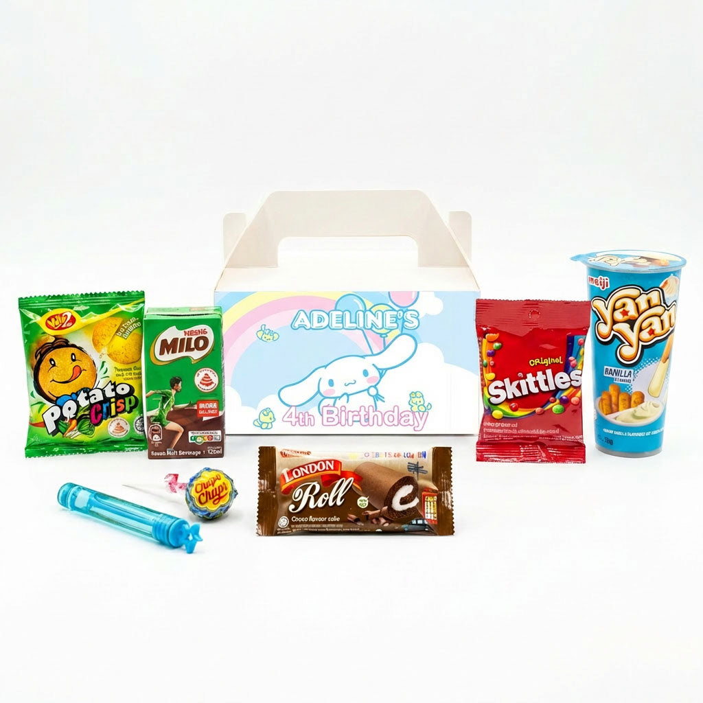 Custom Cinnamoroll Treat Box with Snack Favours
