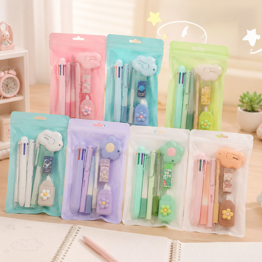 Coloured Stationeries Gift Pack