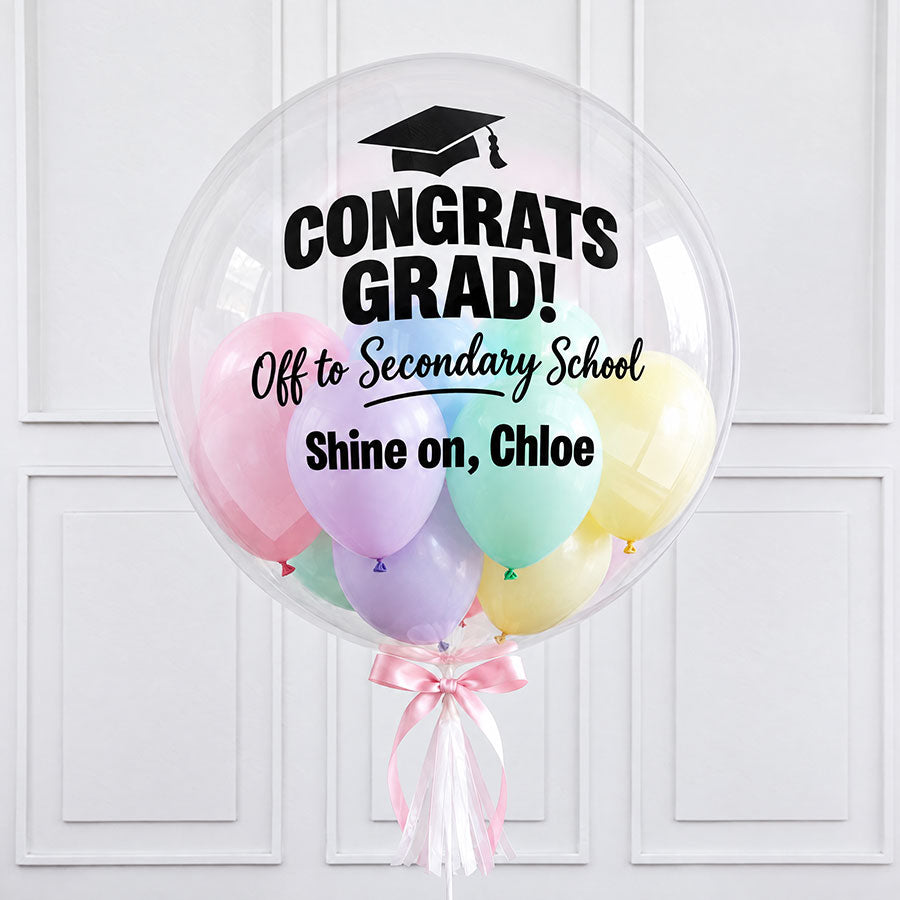 Customised Congrats Grad Bubble Balloon