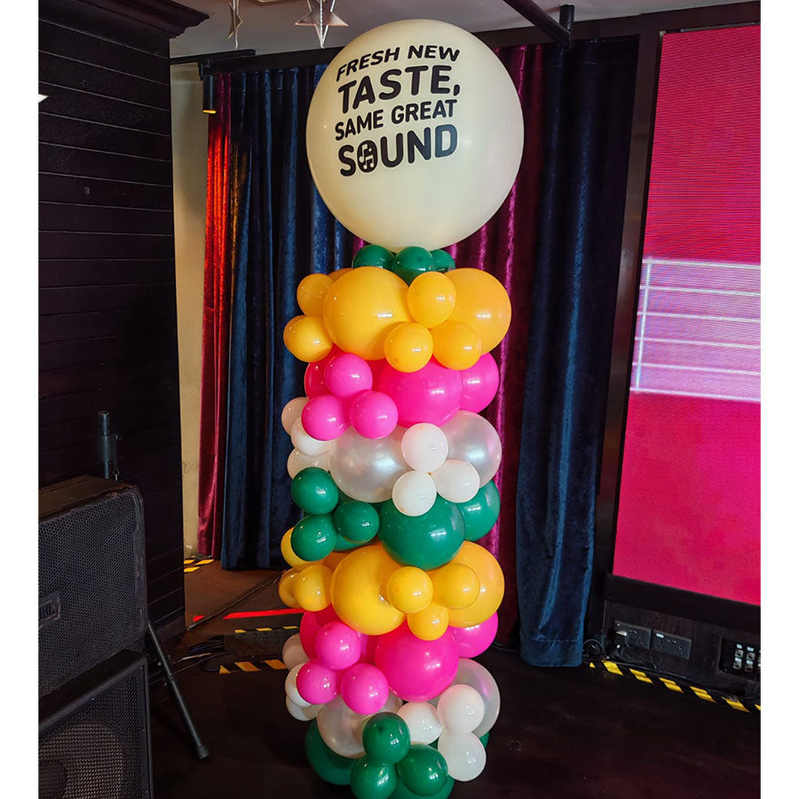 Customised Jumbo Latex Balloon with Tall Column For Corporate Event