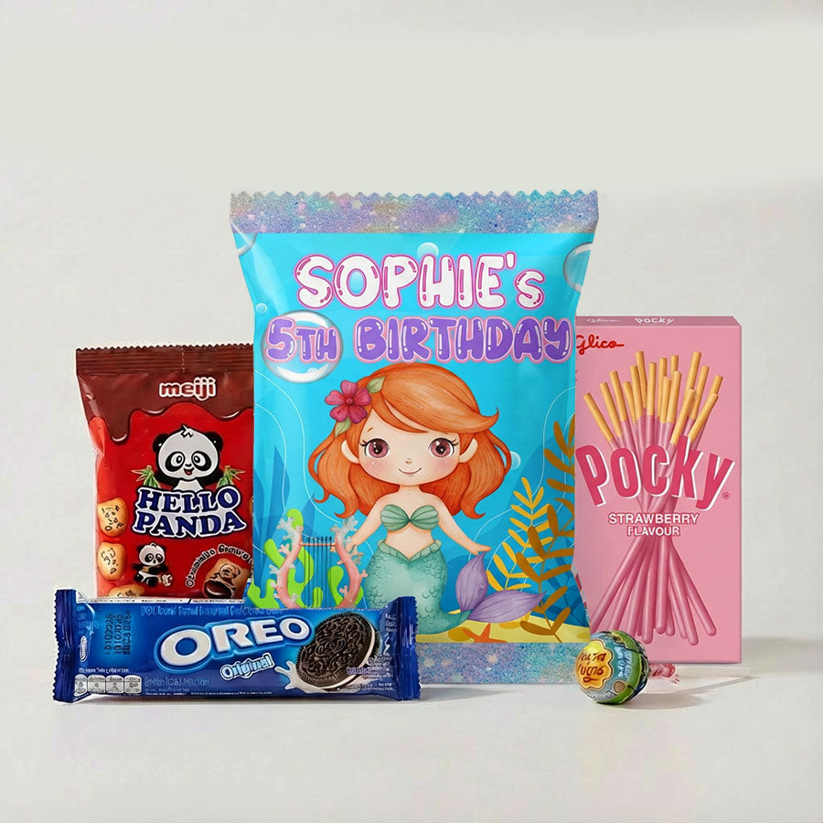 Customised Mermaid Goody Snack Pack