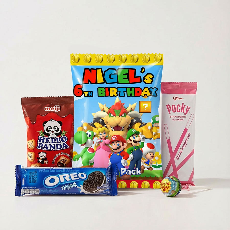 Customised Super Mario Goody Snack Pack
