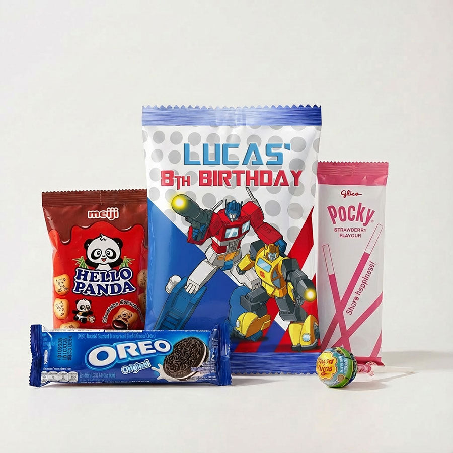 Customised Transformers Goody Snack Pack