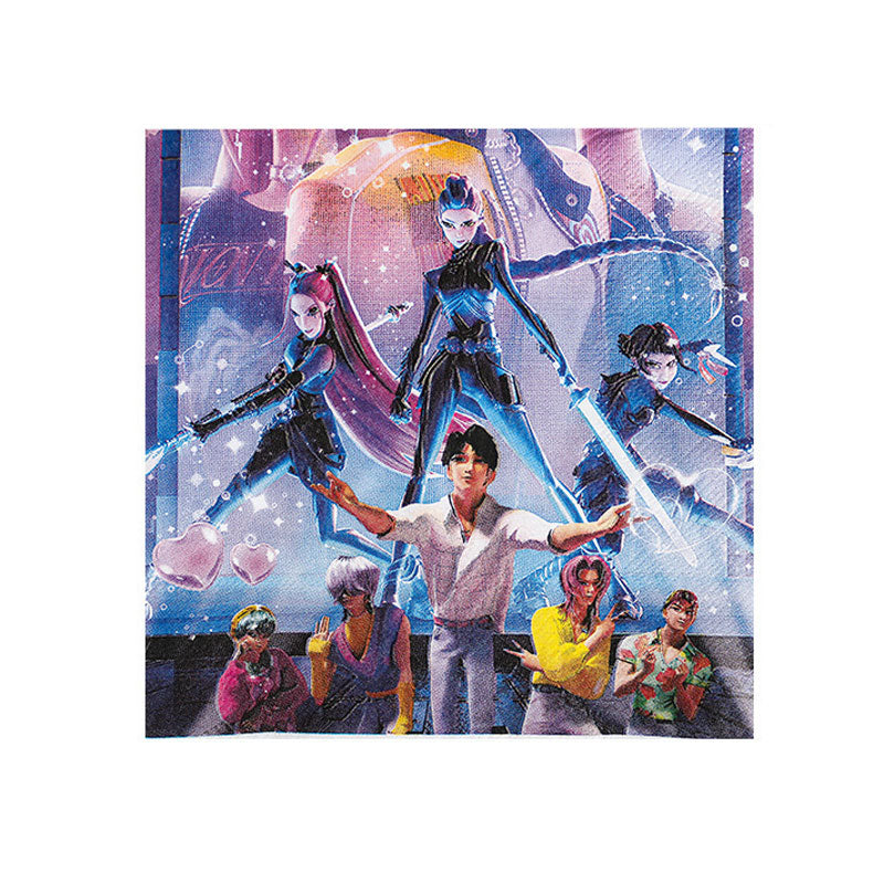Kpop Demon Hunters Party Napkins