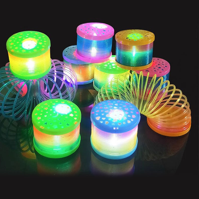 Glitter Spring Toy with LED Projector
