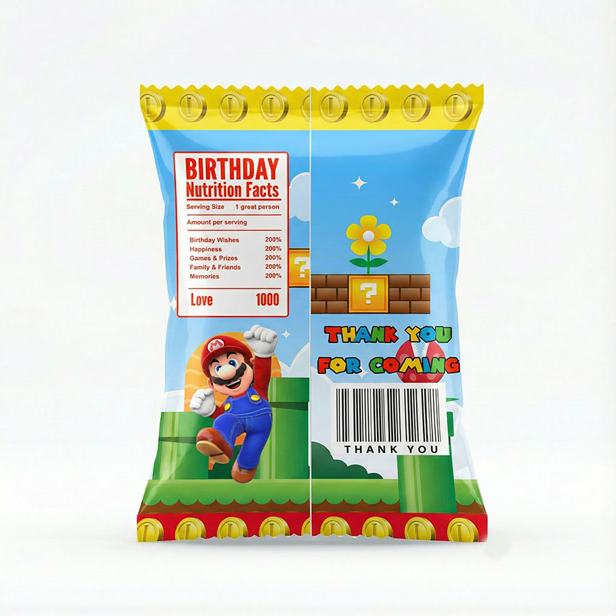 Customised Super Mario Goody Snack Pack