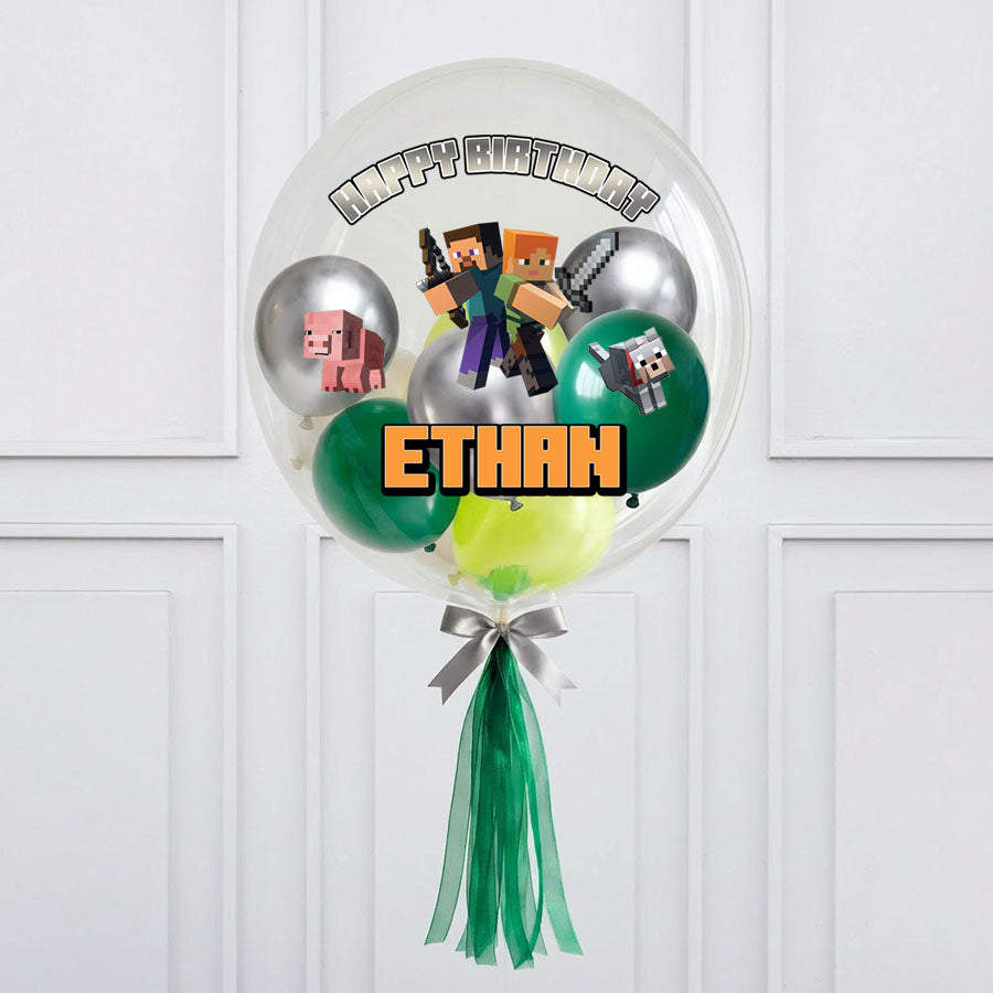 Customised Minecraft Bubble Balloon