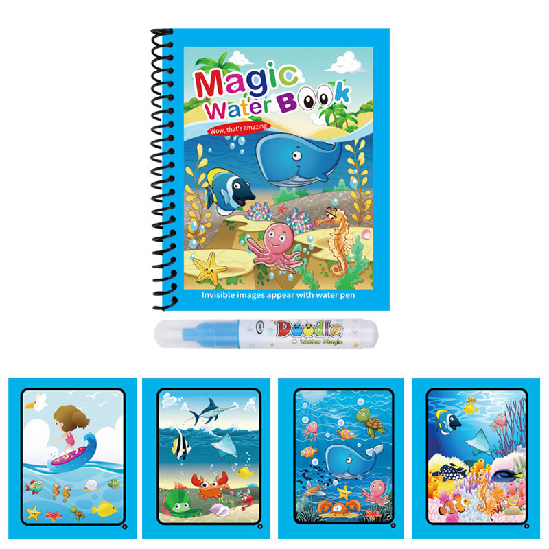 Magic Water Colouring Book