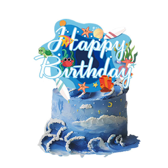 Ocean Sea Animals Cake Topper