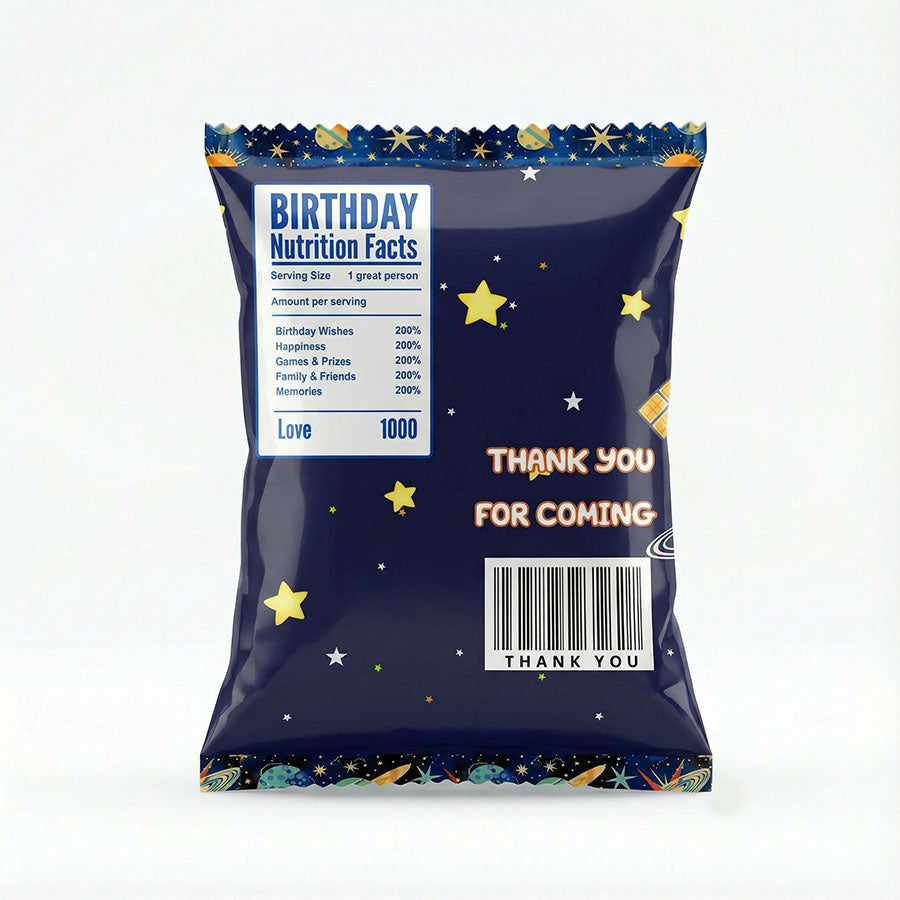 Customised Outer Space Goody Snack Pack