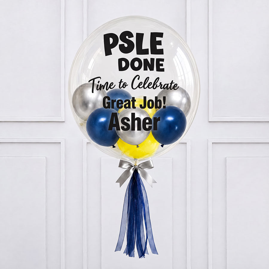 Customised PSLE Done! Bubble Balloon