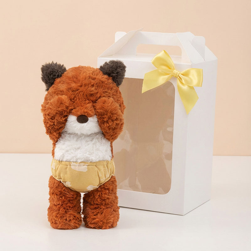 Peekaboo Baby Fox Plush Soft Toy