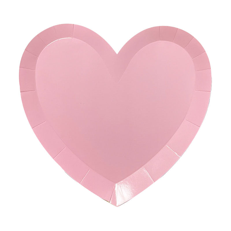 Heart Shaped Pink Party Plates