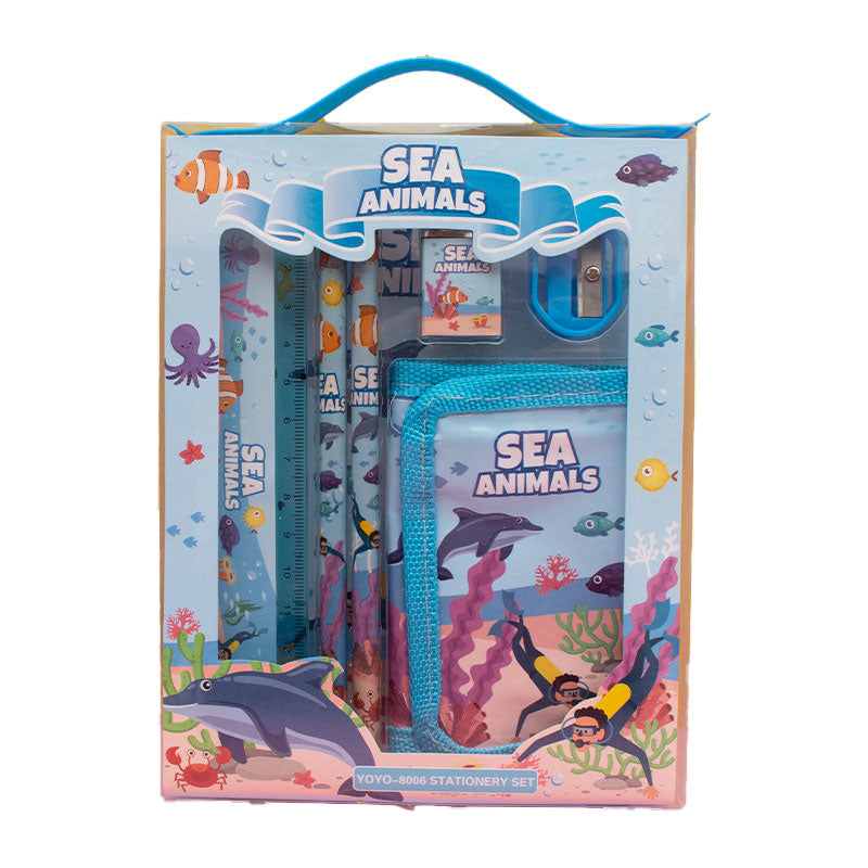 Sea Animals Stationery Wallet Gift Set