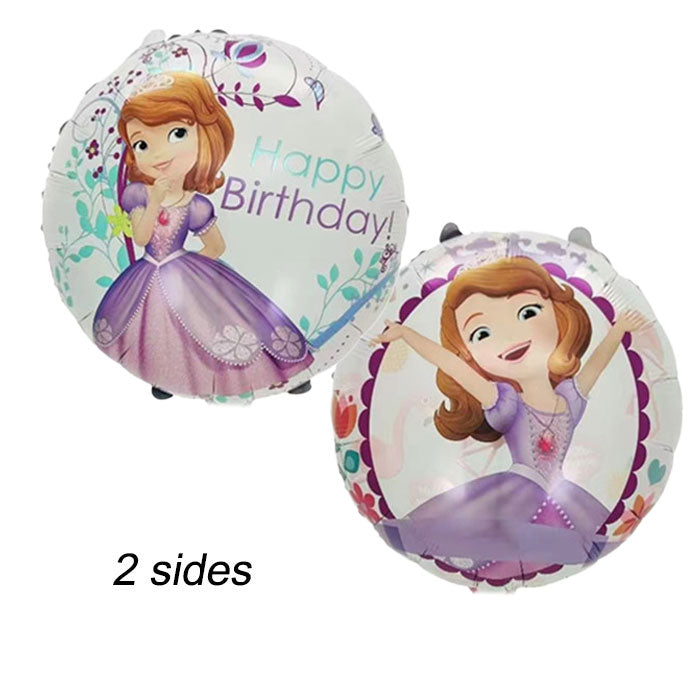 Princess Sofia Lilac Happy Birthday Balloons.