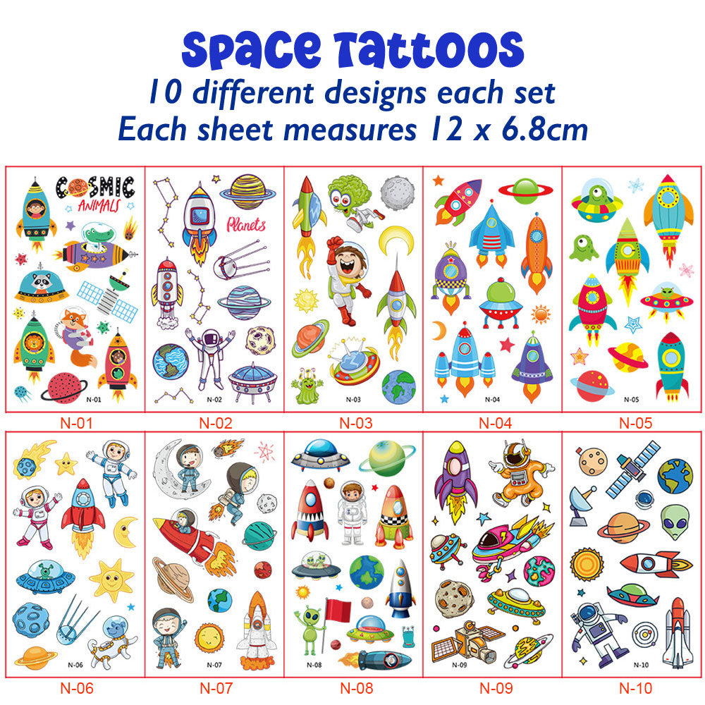 Temporary Tattoo Stickers (10pc)