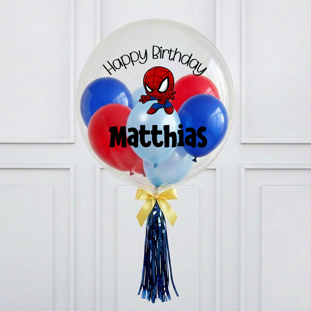 Customised Spiderman Bubble Balloon