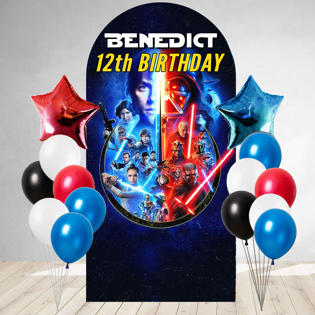 Star Wars DIY Birthday Backdrop & Balloon Set