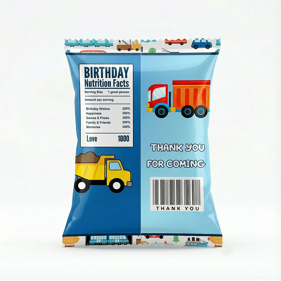 Customised Transportation Goody Snack Pack