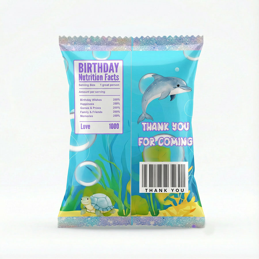 Customised Mermaid Goody Snack Pack