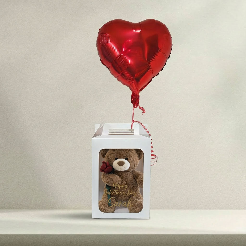 Valentine's Day Brown Teddy Bear Gift Box