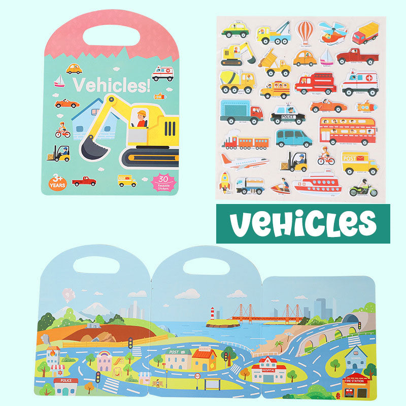 Reusable Jelly Sticker Play Book