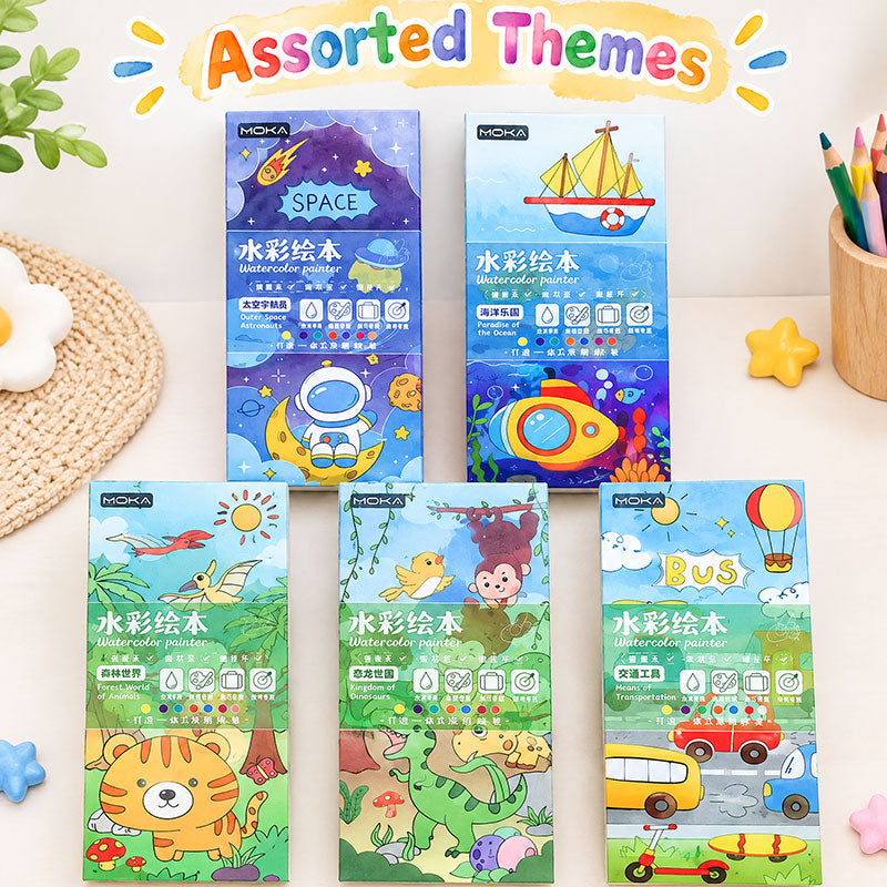 Kids Watercolour Painting Book