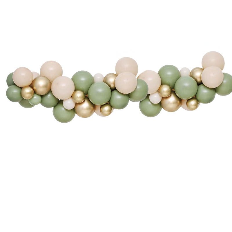 Avocado Chrome Gold Balloon Garland