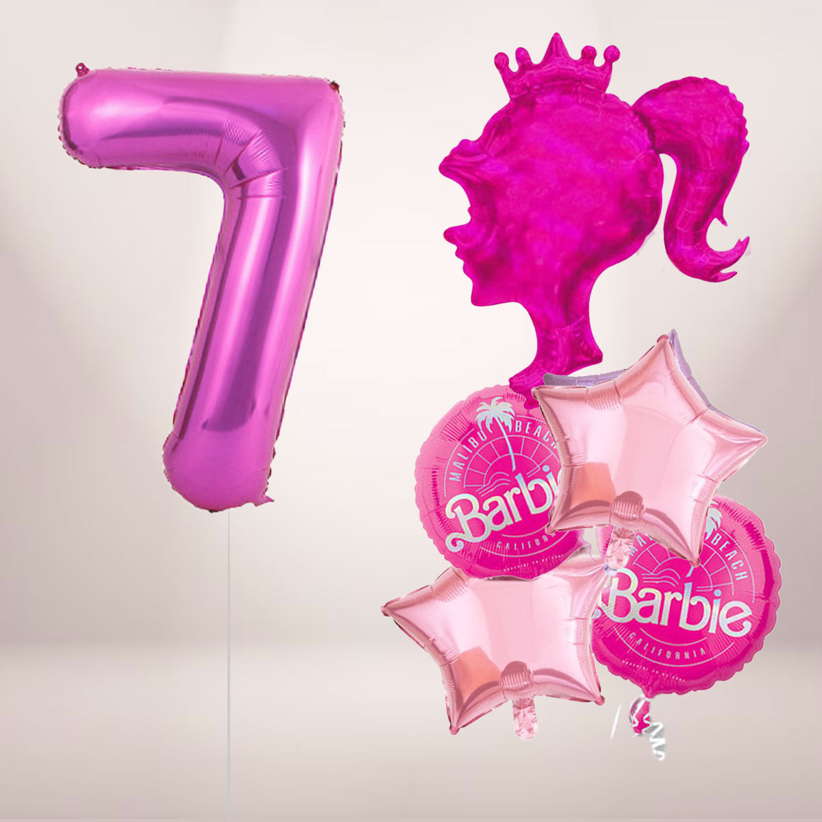 Barbie Doll and Jumbo Number Balloon Set