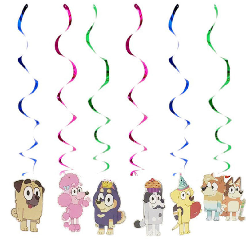 Bluey Party Swirl Decoration