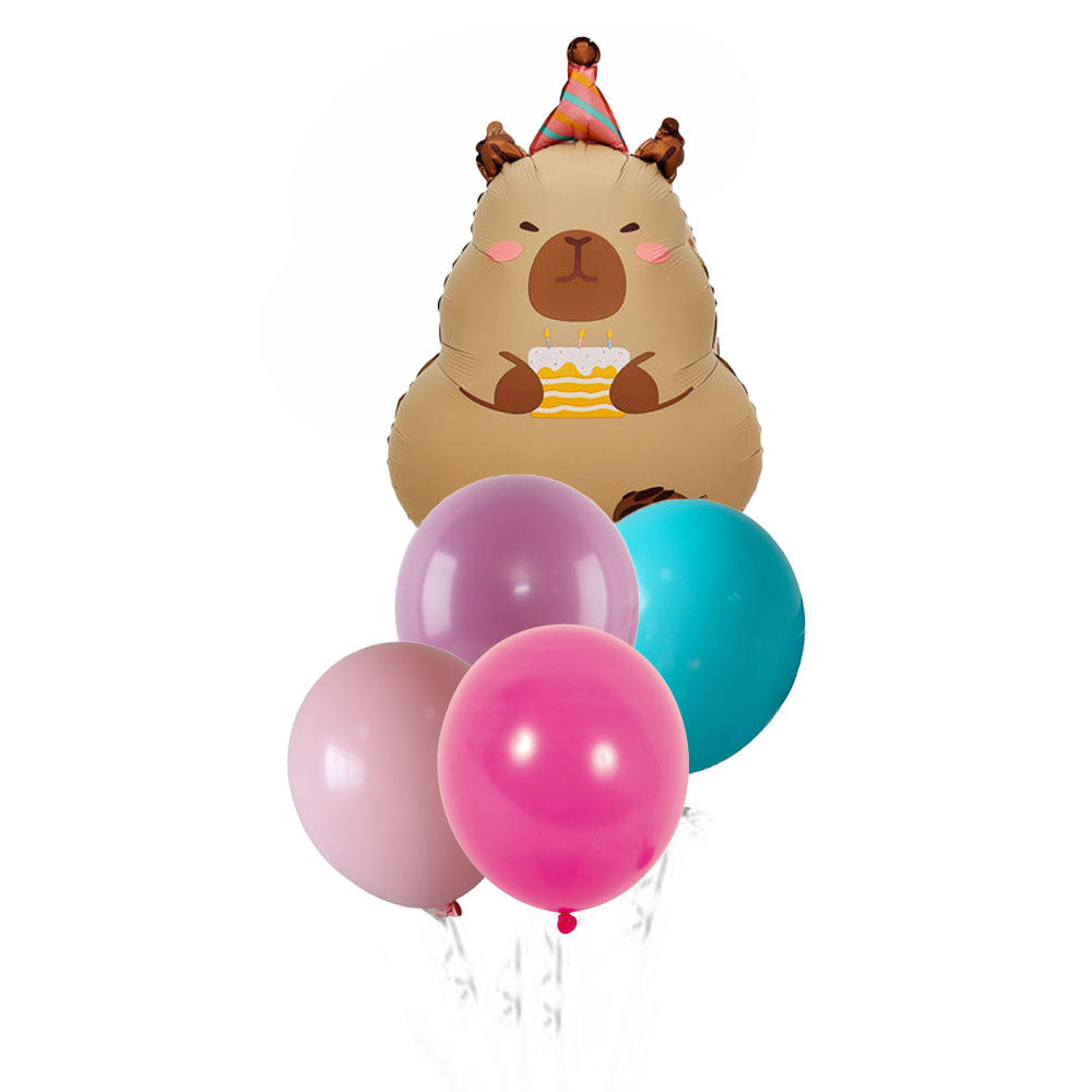 Capybara Latex Balloon Bouquet
