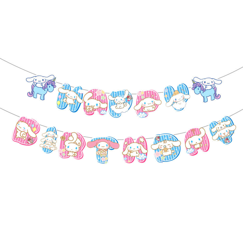 Cinnamoroll Birthday Party Banner Decoration.
