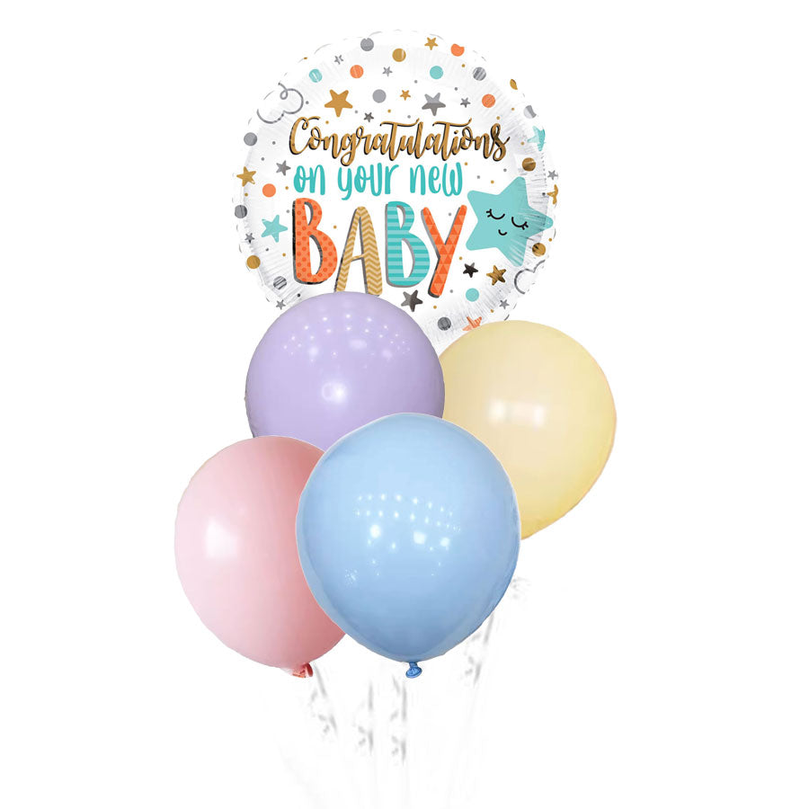 Congrats Newborn Baby Balloon Bouquet