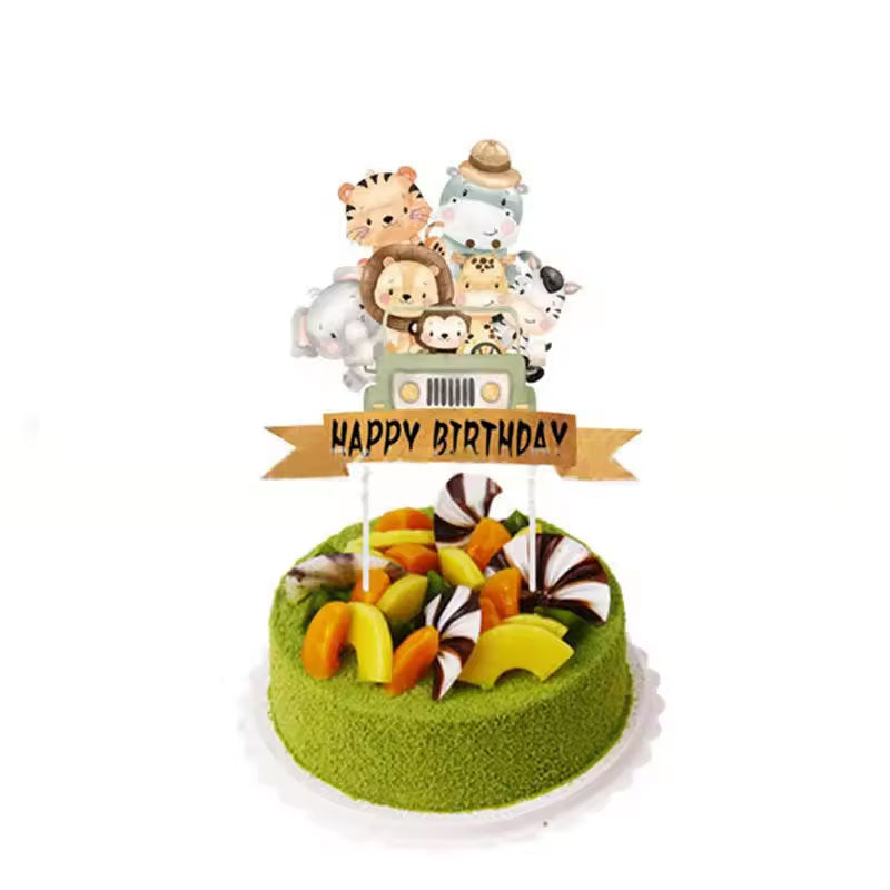 Cute Animals Cake Topper