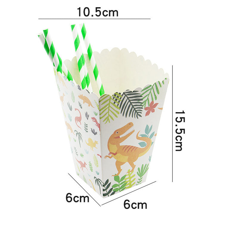 Dinosaur Motif Popcorn Box