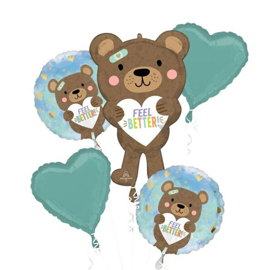 Feel Better Bear Balloon Bouquet