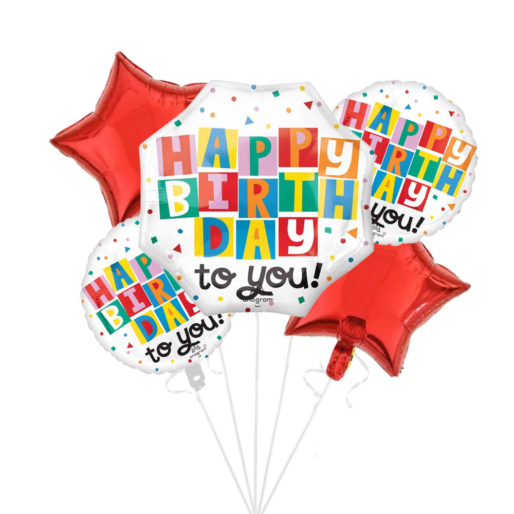 Happy Birthday to You Balloon Bouquet