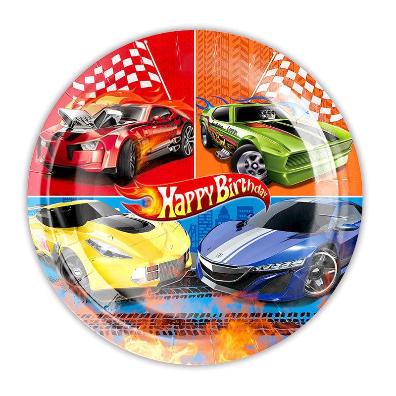 Hot Wheels Racing Party Plates