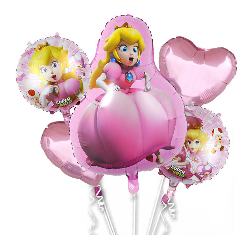 Princess Peach Balloon Bouquet