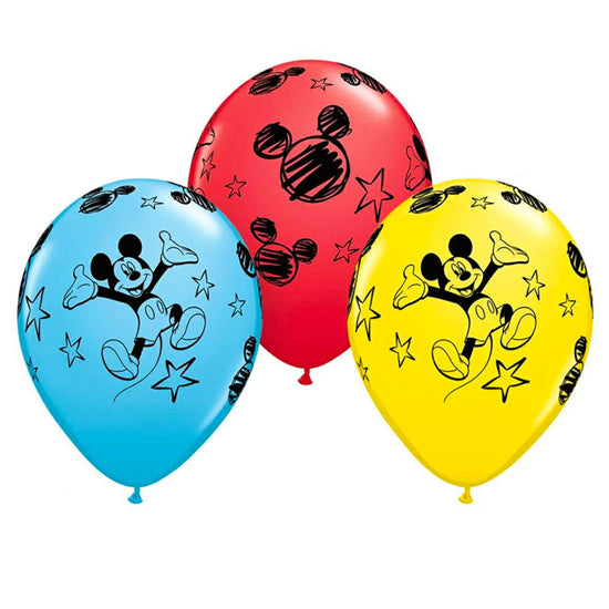 Mickey Mouse Printed Latex Balloons