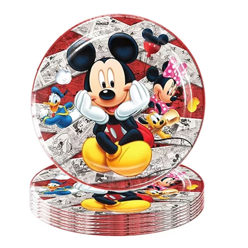 Mickey Mouse themed party plates.
