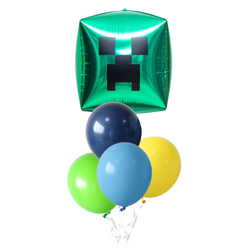Minecraft Creeper Head Balloon Bouquet